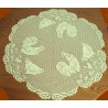 Table Topper Rooster Ivory 30 Inch Round Heritage Lace