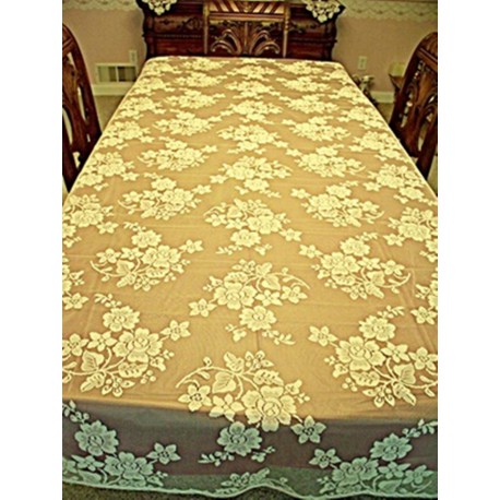 Tablecloths Rose Bouquet 52x70 Ivory Oxford House