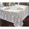 Tablecloths Snowman Family 60x84 Rectangle White Heritage Lace