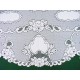 Mantel Scarf Vintage Rose White 20x90 Heritage Lace
