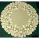 Table Topper Woodland 48 Round Ecru Heritage Lace