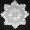 Tea Rose Table Topper 42 Inches Round White Heritage Lace
