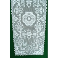 Table Runner Grantham-Filigree 14x36 White Heritage Lace