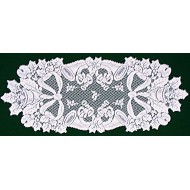 Table Runners Christmas Horns 14x36 White Oxford House