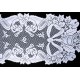 Christmas Horns 14x72 White Table Runner Oxford House