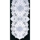  Cleremont 14x54 White Table Runner Heritage Lace