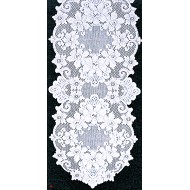  Cleremont 14x54 White Table Runner Heritage Lace