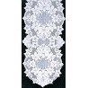 Cleremont 14x72 White Table Runner Heritage Lace