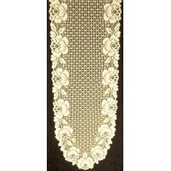 Table Runner Cottage Rose Lace Table Runner 14x 62 Ivory