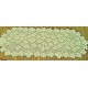  Dogwood 14x33 Ecru Table Runner Heritage Lace