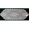 Floret 14x38 White Table Runner Heritage Lace