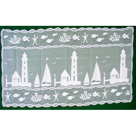 Table Runner Harbor Lights Lace Table Runner 14x36 White