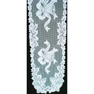 Table Runner Holly Bells 14x54 White Oxford House