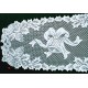Holly Bells 14x88 White Table Runner Heritage Lace
