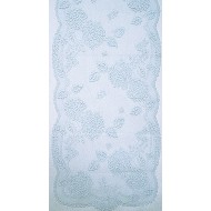 Table Runner Hydrangea Sky Blue 14x53 Heritage Lace