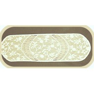 Table Runner Jasmine 14x48 Ecru Heritage Lace