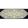 Medallion 14x46 Ecru Table Runner Heritage Lace