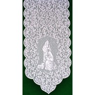 Table Runner O Holy Night 14x47 White Heritage Lace