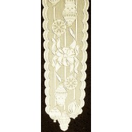 Table Runner Ornaments 15x60 Ivory Heritage Lace