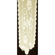  Ornaments 15x60 Ivory Table Runner Heritage Lace