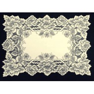 Heirloom 14x20 Ecru Set Of (4) Placemats Old Pattern Heritage Lace