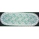 Poinsettia 13x40 White-Green Table Runner Oxford House