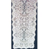 Table Runner Savoy White 14x36 Oxford House