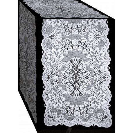 Savoy 14x54 White Table Runner