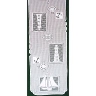 Table Runner Set Sail 14x54 White Heritage Lace