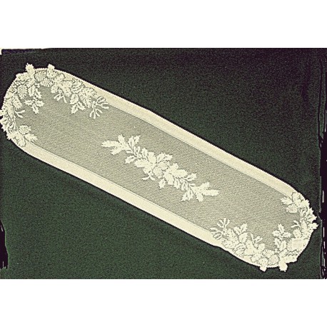 Winter Greens 14x58 Ecru Table RunnerHeritage Lace