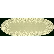 Table Runner Blossom 12x38 Ecru Heritage Lace
