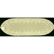 Blossom 12x38 Ecru Table Runner Heritage Lace