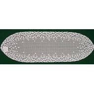 Table Runner Blossom 12x38 White Heritage Lace