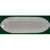 Blossom 12x38 White Table Runner Heritage Lace