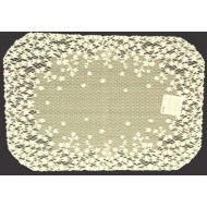 Placemats Blossom 14x20 Ecru Set Of (4) Heritage Lace