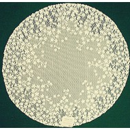 Doilies Blossom 20 Inch Round Ecru Set Of (2) Heritage Lace
