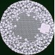 Blossom 12 Inch Round White Doily Set Of (2) Heritage Lace
