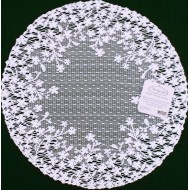 Blossom 12 Inch Round White Doily Set Of (2) Heritage Lace