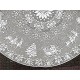 Table Topper Santa Sleigh 44 Round White Oxford House