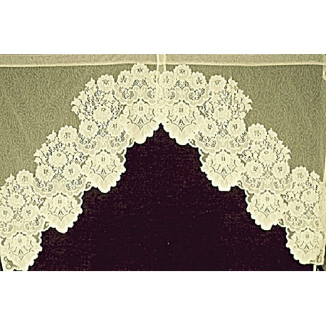 Lace Curtains Cleremont Curtain Swag 60x38 Ivory