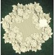 Tea Rose 15 Inch Round Ecru Doily Set Of (2) Heritage Lace