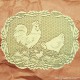 Rooster 14x19 Ecru Placemat Set Of (4) Heritage Lace