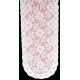 Table Runner Poinsettia 13x36 White/Mauve Oxford House