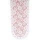 Table Runner Poinsettia 13x36 White/Mauve Oxford House