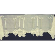 Mantel Scarf Ornaments 20 x92 Ecru/Ivory Heritage Lace