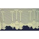 Mantel Scarf Ornaments 19x92 Ivory Heritage Lace