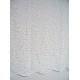 Curtain Panel Daisy Medallion Pattern 62x63 White Tab-Style Oxford House