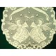 Doilies Victorian Angels Pattern Ivory 20 Inch R Set Of (2) Oxford House