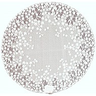 Blossom 20 Inch Round White Doilies Set Of (2) Heritage Lace