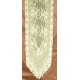 Tea Rose 14x60 Ecru Table Runner Heritage Lace